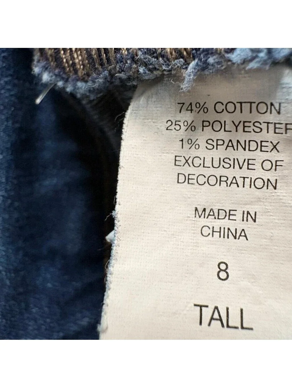 New York & Company Soho Bootcut Jeans Womens 8 Tall Blue Denim Stretch
